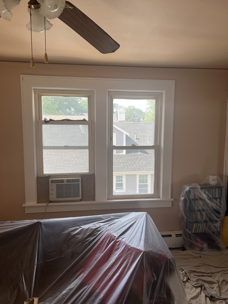 Plastic wrap the room